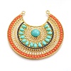 Alloy Resin Big Pendants PALLOY-ARG7286-G-LF-1