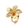 Brass Cuff Rings for Women RJEW-Z097-01G-02-2