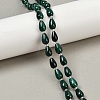 Natural Malachite Beads Strands G-L630-C01-10x6mm-1