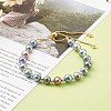 Potato Natural Pearl Slide Bracelets BJEW-JB06260-01-5