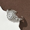 Brass Micro Pave Cubic Zirconia Cuff Open Rings RJEW-C163-19P-3