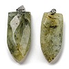 Natural Prehnite Pointed Pendants G-M405-07P-02-1