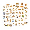 50Pcs 50 Styles Paper Corgi Dog Cartoon Stickers Sets STIC-P004-23G-1