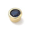 Flat Round Brass Micro Pave Cubic Zirconia Cabochons KK-P345-13G-A09-2