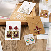 150Pcs 6 Style Paper Earring Display Cards CDIS-BT0001-01-7