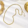 Brass Curb Chain Necklaces NJEW-JN04747-2