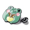 Cartoon Frog Enamel Pin JEWB-E025-02EB-01-3