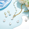 BENECREAT 6Pcs Long-Lasting Plated Natural Keshi Pearl Brass Pendants FIND-BC0005-70B-5