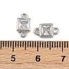 Brass Pave Clear Cubic Zirconia Connector Charms KK-A269-25P-3