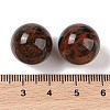 Natural Mahogany Obsidian No Hole Sphere Beads G-K353-04D-24-3