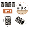 8Pcs 316 Surgical Stainless Steel European Beads STAS-UN0061-39-4