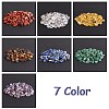 126G 7 Style Chakra Natural Gemstone Chip Beads G-SZ0002-05-3