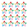 20Pcs Iron Enamel Snap Hair Clips for Girls PHAR-TADJ0001-09-2