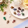 12 Pieces Gemstone Mushroom Charm Pendant Crystal Mushroom Natural Stone Pendants Mixed Color for Jewelry Necklace Earring Making Crafts JX550B-2