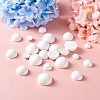 120Pcs 4 Styles Spray Painted White Wood Cabochons WOOD-TA0001-52-20