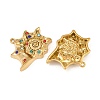 304 Stainless Steel Rhinestone Pendants SA-CBA0480-01G-02-2