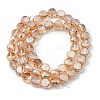 Electroplate Glass Beads Strands EGLA-L045-G-PL01-2