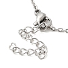 Non-Tarnish 306 Stainless Steel Pendant Necklace for Women NJEW-Q772-01P-06-3