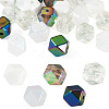 20Pcs UV Plating Acrylic Beads OACR-TADJ0001-05-1