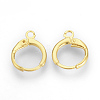 Brass Huggie Hoop Earring Findings X-KK-R071-08G-1