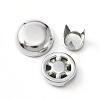 Aluminum Cap Top Buttons BUTT-WH0015-62B-1