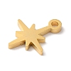 PVD Vacuum Plating 304 Stainless Steel Charms X-STAS-L081-010G-2