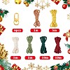 DIY Handmade Woven Cotton Christmas Tree Keychain Making Kits DIY-SC0028-13B-2