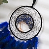 Iron & Wire Wrapped Natural Sodalit Chip Tree of Life Hanging Decoration PW-WG72096-01-2