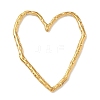 304 Stainless Steel Textured Heart Linking Rings STAS-G373-02G-03-1
