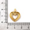 Brass Micro Pave Cubic Zirconia Pendants KK-U033-19G-01-3