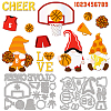 Basketball Theme Carbon Steel Cutting Dies Stencils DIY-WH0309-1389-1