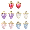 10Pcs 5 Styles Transparent Acrylic Pendants MACR-FS0002-09-1