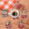 DIY 5D Christmas Diamond Painting Cup Mat Kits PW-WGEBBF8-01-3