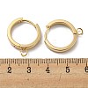201 Stainless Steel Huggie Hoop Earrings Findings STAS-A167-01O-G-3