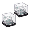 3-Tier Transparent Acrylic Display Case Mineral Crystal Boxes CON-WH0112-009A-1