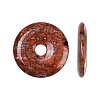 Natural Brecciated Jasper Pendants G-C220-F02-40mm-4