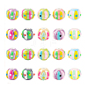 20Pcs 10 Colors Handmade Porcelain Beads PORC-PH0001-40-7