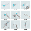 SUNNYCLUE DIY Trinity Knot Earring Making Kit DIY-SC0020-09-4