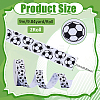 Polyester Football Pattern Ribbon OCOR-WH0078-556-2