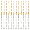 40Pcs 2 Colors Rack Plating Brass Curb Chain Extender KK-DC0004-27-1