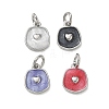 Brass Enamel Pendants KK-CBA5585-08P-1