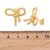 Rack Plating Brass Bowknot Stud Earrings for Women EJEW-F308-02G-2