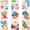 Plastic Reusable Drawing Painting Stencils Templates Sets DIY-WH0172-838-1