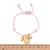 304 Stainless Steel Charm Bracelets BJEW-D369-02G-5