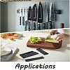 CHGCRAFT 13Pcs 7 Style Plastic Kitchen Knife Protective Cover AJEW-CA0002-70-5