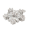 Brass Micro Pave Cubic Zirconia Pendatns KK-I380-03P-2