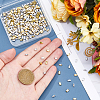 300Pcs 2 Styles 2-Hole Metallic Colours Glass Seed Beads SEED-HS0001-06A-3