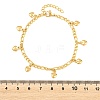304 Stainless Steel Charm Bracelets BJEW-D458-09G-4