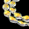 Electroplate Transparent Glass Beads Strands EGLA-G037-12A-AB03-4
