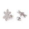 Non-Tarnish 201 Stainless Steel Stud Earring Findings STAS-G266-03P-2